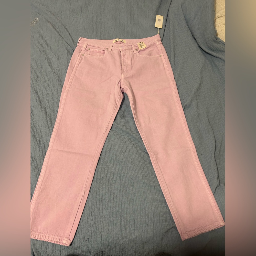 AMO TOMBOY HIGH RISE Women's Pink Jeans